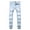 Light Blue, variant on Xysaqa Men's Slim Fitted Stretch Skinny Comfy Jean Pants for Men, Mens Straight Leg Fashion Denim Pants