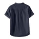 thumbnail image 5 of Camisetas de Manga Larga para Hombre Algodón Europa América Estilo Cuello de Soporte Boca Abierta Camisa de Manga Corta, Blusa de Poliéster Unisex, 5 of 6