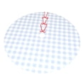 thumbnail image 5 of Cauagu 48" Christmas Tree Skirt Blue Checkboard Pattern Christmas Tree Decorations Tree Mat for Xmas Decorations Occasion Holiday Home Decor -48", 5 of 7