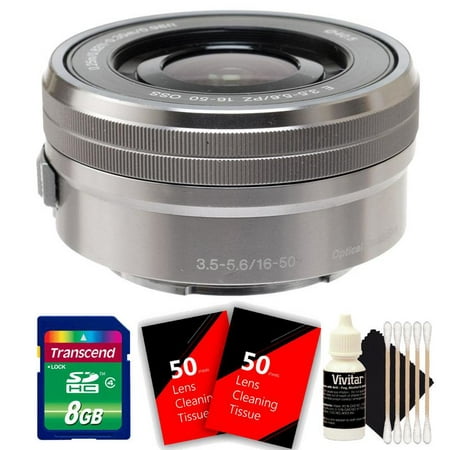 Sony SELP1650 16-50mm F/3.5-5.6 PZ OSS Lens Silver with Accessories for Sony A6000, A6300 and