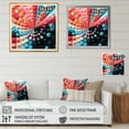 thumbnail image 4 of Designart "Chromatic Elixir Opt Art wall decor III" Abstract Floater Framed Canvas Art Print, 4 of 7