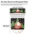 thumbnail image 7 of HELLHERO Christmas Toilet Covers Set for Universal Polyester Fabric Soft Stays in Place Dustproof Fits All Toilet Shapes Elastic Installation Keep Dust Stain, 7 of 7