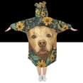 thumbnail image 2 of FORMRS Wearable Blanket Hoodie with Sleeves for Kids Cozy Flannel Sweatshirt, Flowers and Dog, 2 of 7