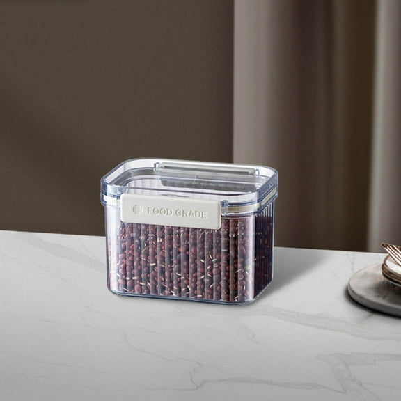 Retro Airtight Food Storage Container with Locking Lid, 64oz Glass Jar for Pantry Organization, Leakproof & Stackable Design for Flour, Sugar, Rice, Cereal, Ideal for Kitchen, Pantry, and