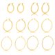 thumbnail image 1 of Juego de 6 Aros Clásicos y Elegantes JeenMata para Mujer Chapados en Oro Amarillo, 1 of 5