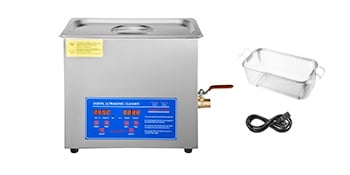 6L Digital Ultrasonic Cleaner, 40kHz, with Heater & Timer, for Jewelry, Glasses & Parts