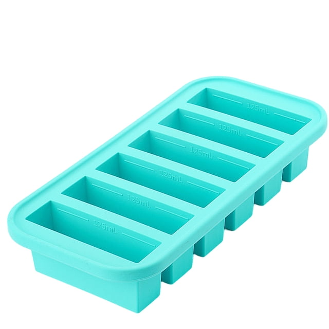 Moldes de silicona para congelador con tapas - Recipiente para preparar comidas fácilmente - Bandejas de silicona para congelador con tapa para alimentos, caldos y más, moldes de silicona para