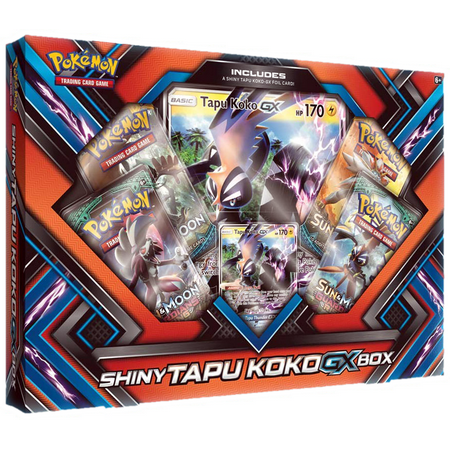 Pokemon Tcg Shiny Tapu Koko Gx Collectible Trading Card Box