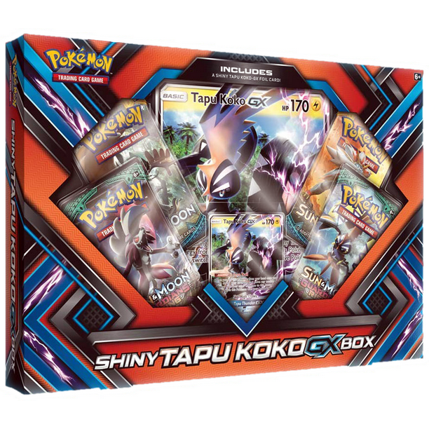 Pokemon Tcg Shiny Tapu Koko Gx Collectible Trading Card Box Walmart Com Walmart Com