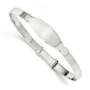 Primal Silver Sterling Silver ID Adjustable Baby Bangle Bracelet