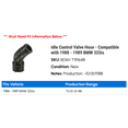 thumbnail image 2 of Idle Control Valve Hose - Compatible with 1988 - 1989 BMW 325is, 2 of 2