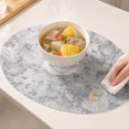 thumbnail image 6 of JHyouerji Embossed PVC Placemat 18x13in Waterproof Oilproof Heat Resistant Table Protector Wipe Clean Dining Hot Pad, 6 of 6