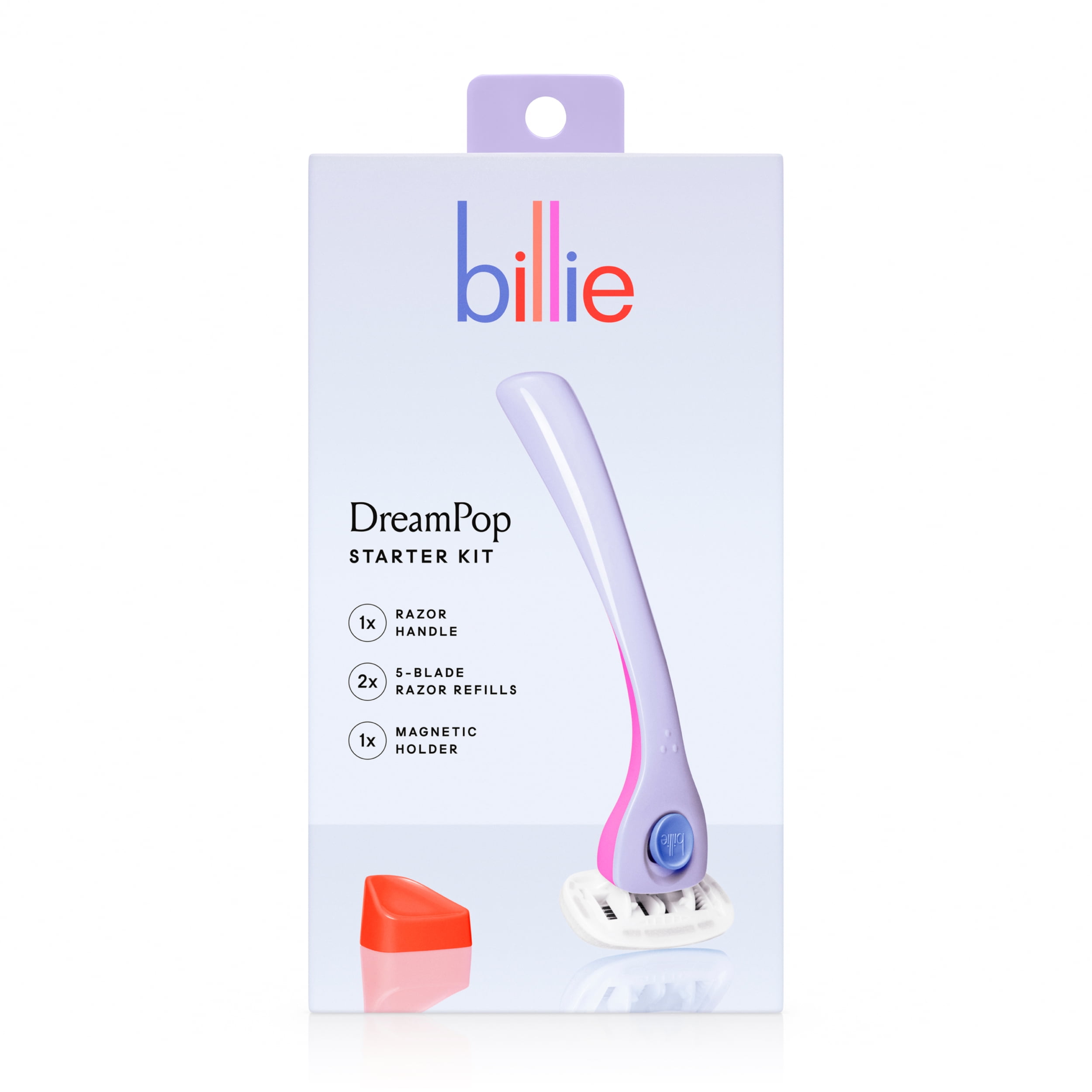 Billie Womens Razor Kit - 1 Handle + 2 x 5-Blade Refills + Magnetic Holder - DreamPop