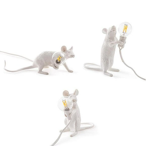 Seletti Morden Mouse Desk Lamps LED Bedside Table Lamp For Home Bedroom Decoration Art deco Rat Night Lights EU/AU/US/UK Plug