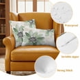 thumbnail image 6 of Green Sunflower Outdoor Pillow Covers 24x24 Set of 2,Waterproof Patio Throw Pillowcase Protectors,Spring Summer Botanical Flowers Square Decorative Pillow Shams Cushion Covers for Seat Bed Couch Sofa, 6 of 8