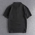 thumbnail image 5 of Camisetas tipo polo con cremallera, camisetas lisas para hombre con cuello, camisetas negras para hombre, ropa para hombre, novedad de 2025, ropa barata y de moda, talla XL normal, 5 of 5