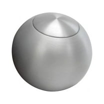 Lokar SK-6920 LOCSK-6920 KNOB; WITH PLAIN PUSH BUTTON FOR LOKAR SHIFTER;2IN. SOLID STYLE; SATIN FINISH