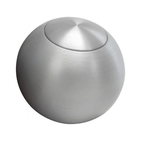 Lokar SK-6920 LOCSK-6920 KNOB; WITH PLAIN PUSH BUTTON FOR LOKAR SHIFTER;2IN. SOLID STYLE; SATIN FINISH