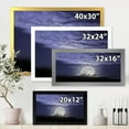 thumbnail image 4 of Designart 'Full Moon Rising In A Cloudy Night Sky' Nautical & Coastal Framed Art Print, 4 of 4