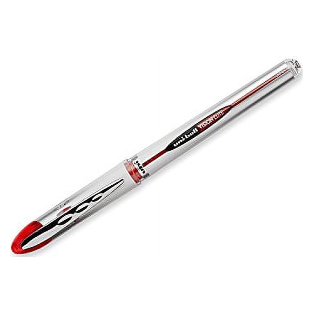 uniball Vision Elite Roller Ball Stick Pen, Red Bold 10 Pens Per Order 69023