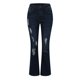 thumbnail image 4 of WILLBEST Jeans Mujer Pantalones Vaqueros Rotos de Cintura Alta para Mujer, Acampanados, Elásticos, de Mezclilla, Cómodos, de Moda, Informales. XXXL, 4 of 7