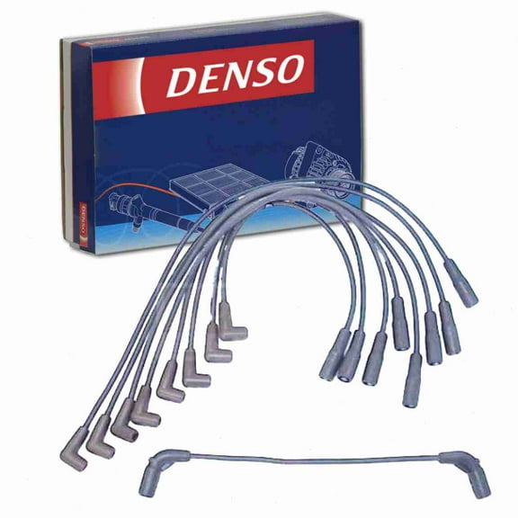 DENSO Spark Plug Wire Set compatible with Chevrolet K1500 5.0L 5.7L V8 1996-1999
