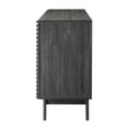 thumbnail image 6 of Media TV Stand Console Table, Rectangular, Wood, Dark Grey Gray, Modern Contemporary Urban Design, Living Lounge Room Hotel Lobby Hospitality, 6 of 9