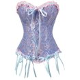 thumbnail image 1 of Femmes Corsets Bustiers Désossés Top Brodé Grande Taille, 1 of 6