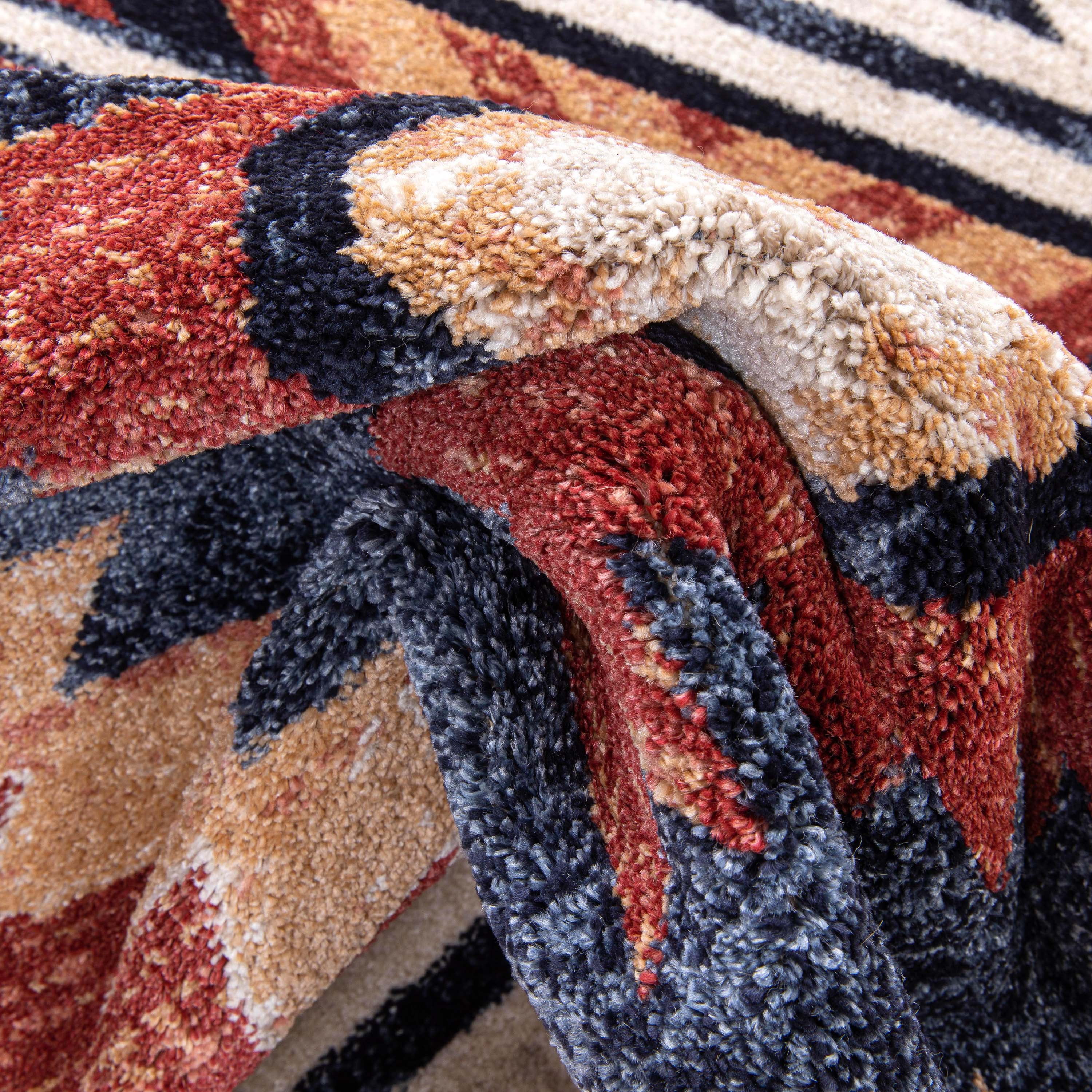 Well Woven Tulsa Southwestern Area Rug, 6.58' x 9.25', Shed Free Yarn, Durable, Machine Made