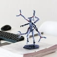 thumbnail image 4 of 6 Inch T13 Multi-Jointed Action Figures,3D Printed Figure Set, Dummy Robot,Multiple Accessories, Hand Painted Figure, Desk Decoration, Creative Gifts (Silvery), 4 of 6