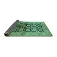 thumbnail image 2 of Ahgly Company Indoor Round Oriental Turquoise Blue Industrial Area Rugs, 5' Round, 2 of 4