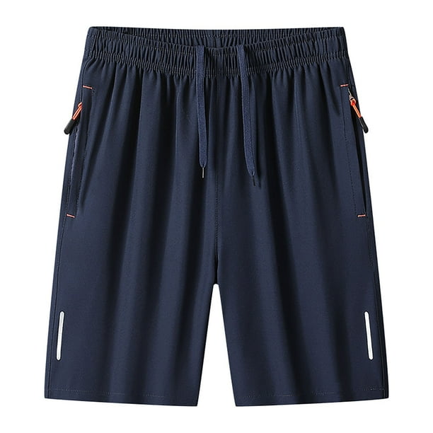 Pantalones Cortos Deportivos Ligeros de Poliéster Transpirable, Pantalones Cortos de Trabajo Casual para Correr, Gimnasio, Playa Y Verano