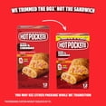 thumbnail image 3 of Hot Pockets Frozen Snacks Hickory Ham and Cheddar Cheese Crispy Crust Sandwich, 54 oz, 12 Pack (Frozen), 3 of 15