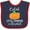 Navy and Red, variant on Inktastic Halloween Cutest Little Pumpkin in the Patch Boys or Girls Baby Bib