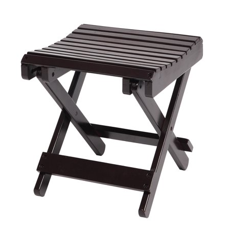 Multi-function Collapsible Bamboo Stool for Shaving & Shower Foot Rest 29x28x31CM Brown