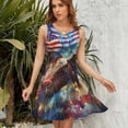 thumbnail image 7 of Beautiful Eagle And USA Flag (1) Sleeveless Dress Women Summer Evening Dresses Ladies Sundress, 7 of 7