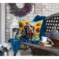 thumbnail image 4 of Boykin Spaniel in Sunflowers Throw Pillow 18 in x 18 in, 4 of 5