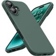 thumbnail image 1 of KOMI Designed for iPhone 16 Case,Shockproof Liquid Silicone Protective Phone Case with Soft Anti-Scratch Microfiber Lining Ultra Slim Drop Protection Phone Cover 6.1 inch Military Green, 1 of 5