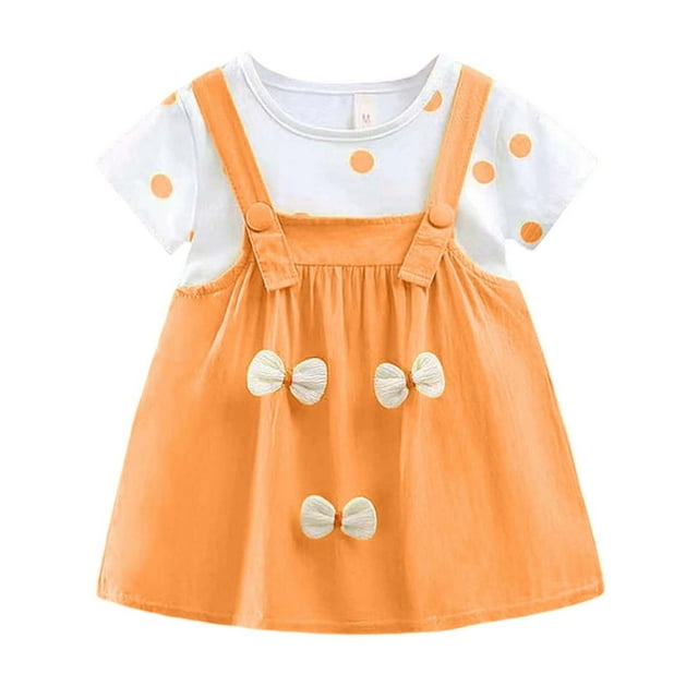 Robes pour Filles Robe d'Été à Imprimé Floral pour Bébés Filles à Manches Courtes Tenue Décontractée pour Bébés et Tout-Petits de 3 à 18 Mois pour Usage Quotidien