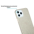thumbnail image 4 of Funda TEKKU TPU Doble capa Brillos para iPhone 15 PRO MAX Oro Glitter, 4 of 6