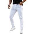 thumbnail image 1 of Pantalones vaqueros elásticos Jeans Heyfanee Slim Fit para hombre, color blanco, 1 of 6