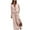 Pink, variant on Dresses for Women, Women Summer Print Dress Slit Long Dress Long Sleeve V-Neck Dress Mid-Calf Dress Leisure Red M