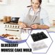 thumbnail image 4 of Molde de silicona para hornear arándanos – Bandeja antiadherente de 6 cavidades para postres caseros, pasteles, chocolates y postres de gelatina – Silicona de grado alimenticio para un fácil desmo, 4 of 6