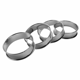 thumbnail image 2 of Anillos de tarta enrollados dobles, anillos de muffin ingleses, juego de 4 crumpets profesionales, 2 of 4