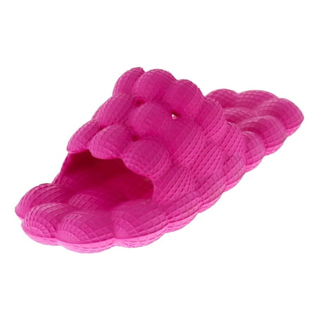 

LAVRA Womens Massage Bubble Slides Non Slip Spa Slippers Cushion Pillow Sandals