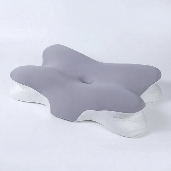 Cervical Neck Pillow for Neck Pain Relief,Ergonomic Memory Foam Contour Pillow with Wrinkle-Resistant Silky Satin Fabric Cover,Orthopedic Bed Pillow for Side,Back,Stomach Sleepers