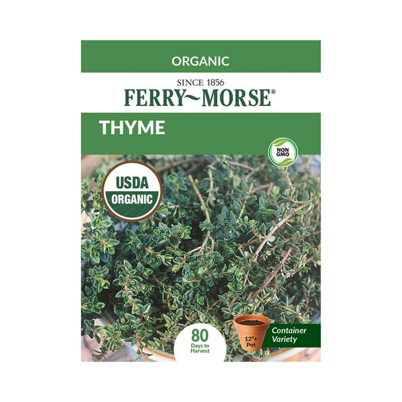 Ferry-Morse Organic 165MG Thyme Perennial Herb Seeds, Full Sun