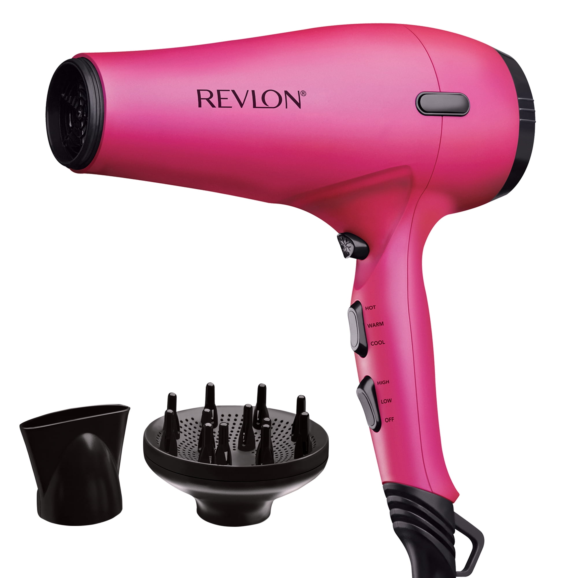Revlon Pro Collection Tourmaline Ceramic AC Motor Hair Dryer, Purple with  Concentrator and Diffuser 