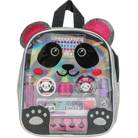 Townley Girl Panda Makeup Set, 7 Pieces, Gray, for Child Ages 3 