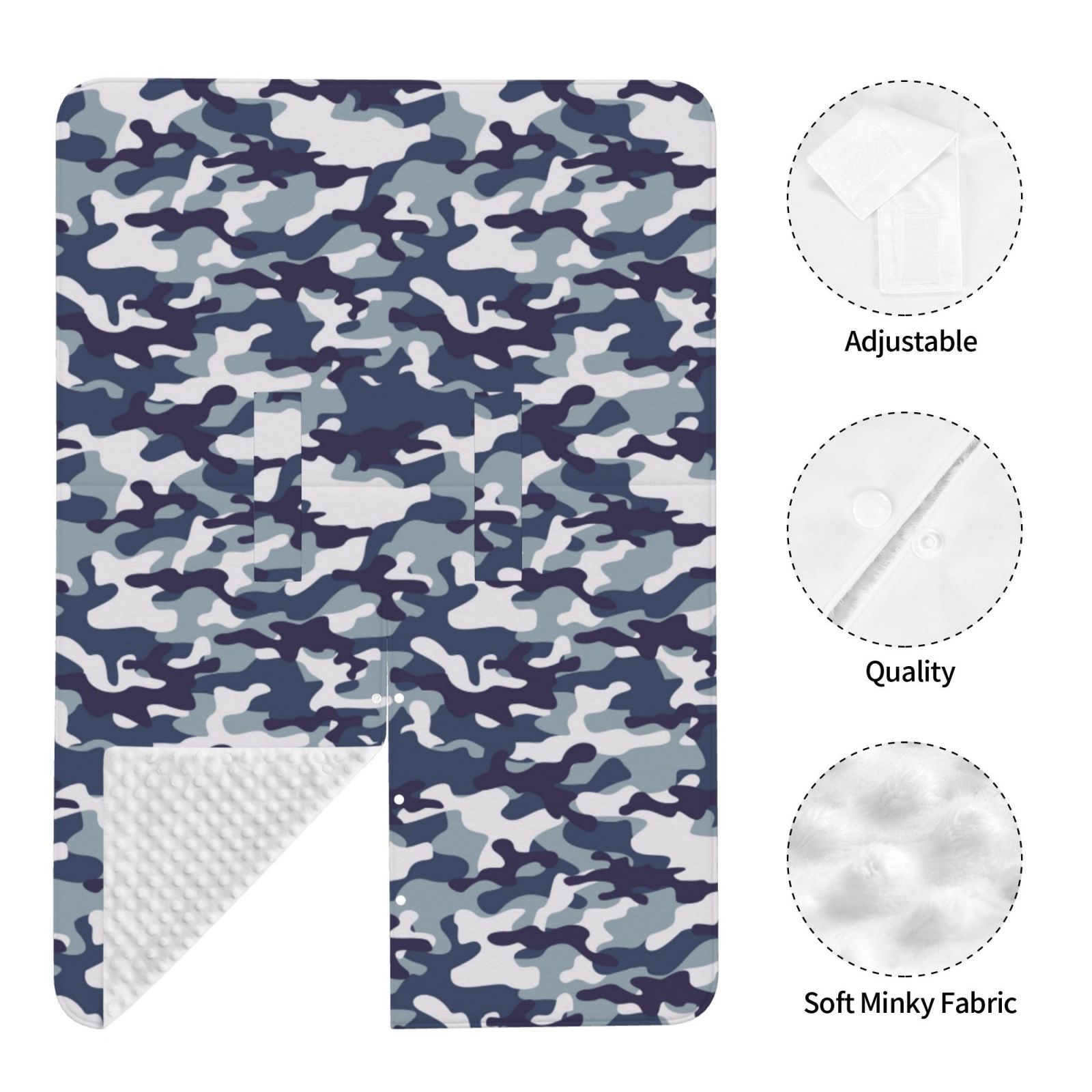 Car Seat Cover Baby - Classic Blue Camouflage Breathable Infant Car Seat Cover for Baby Carseat, Lightweight Comfort Baby Essentials Must Haves Newborn Stuff for Girl Boy